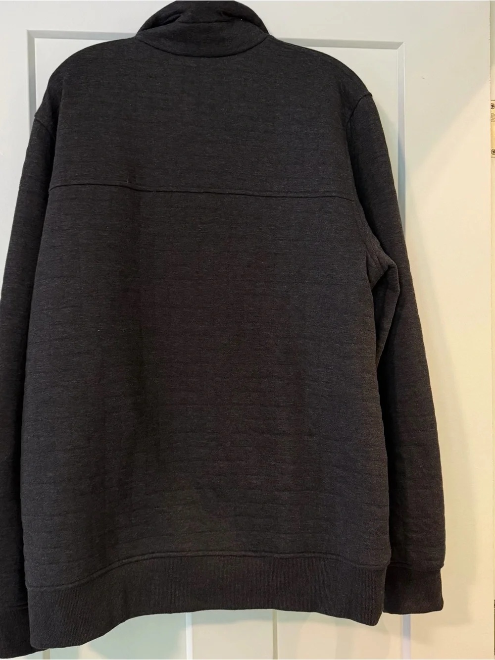 NWOT The North Face Charcoal Grey Quilted Quarter-Zip Pullover - Picture 5 of 5